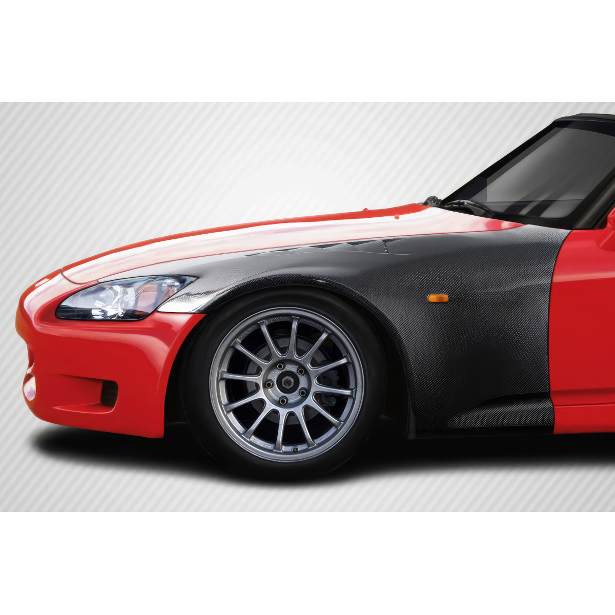 Modify your Honda S2000 2000 with our Exterior/Fenders - Front left angle view of Honda S2000 fender