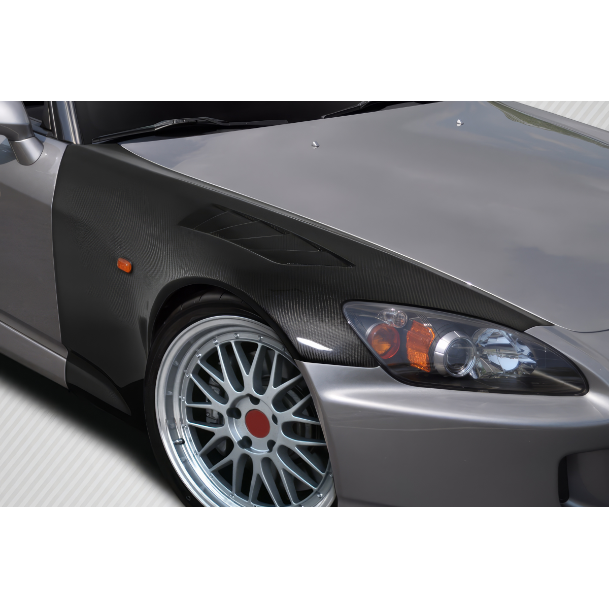 Modify your Honda S2000 2000 with our Exterior/Fenders - Viewed at a frontal and slight side angle