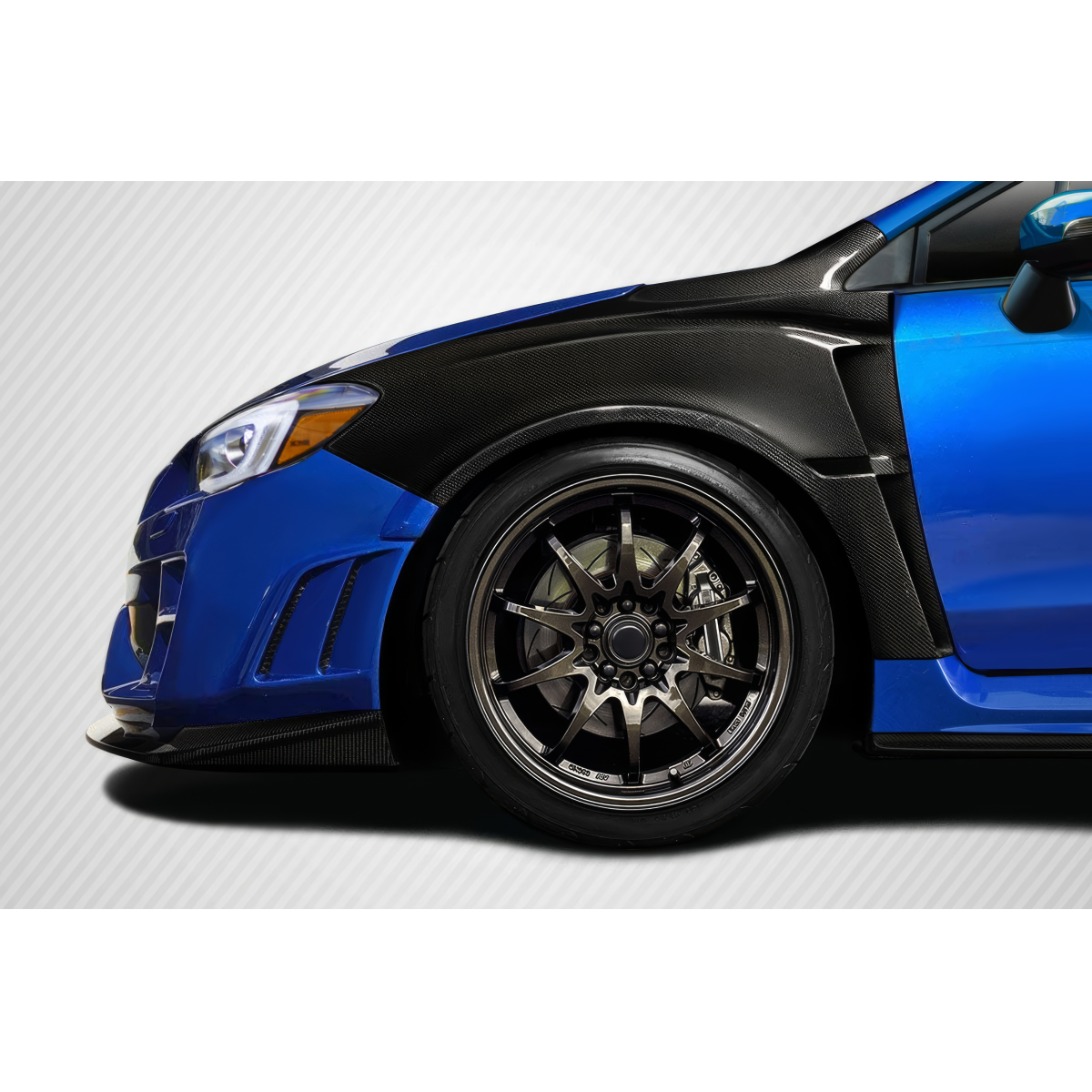 Modify your Subaru Impreza 2015 with our Exterior/Fenders - Side view showing fender and wheel at an angle