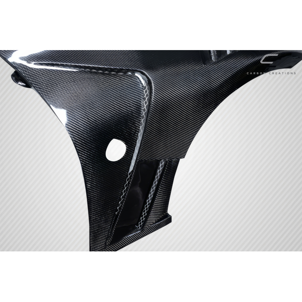 Modify your Nissan 370Z 2009 with our Exterior/Fenders - Part shown at an angled close up view