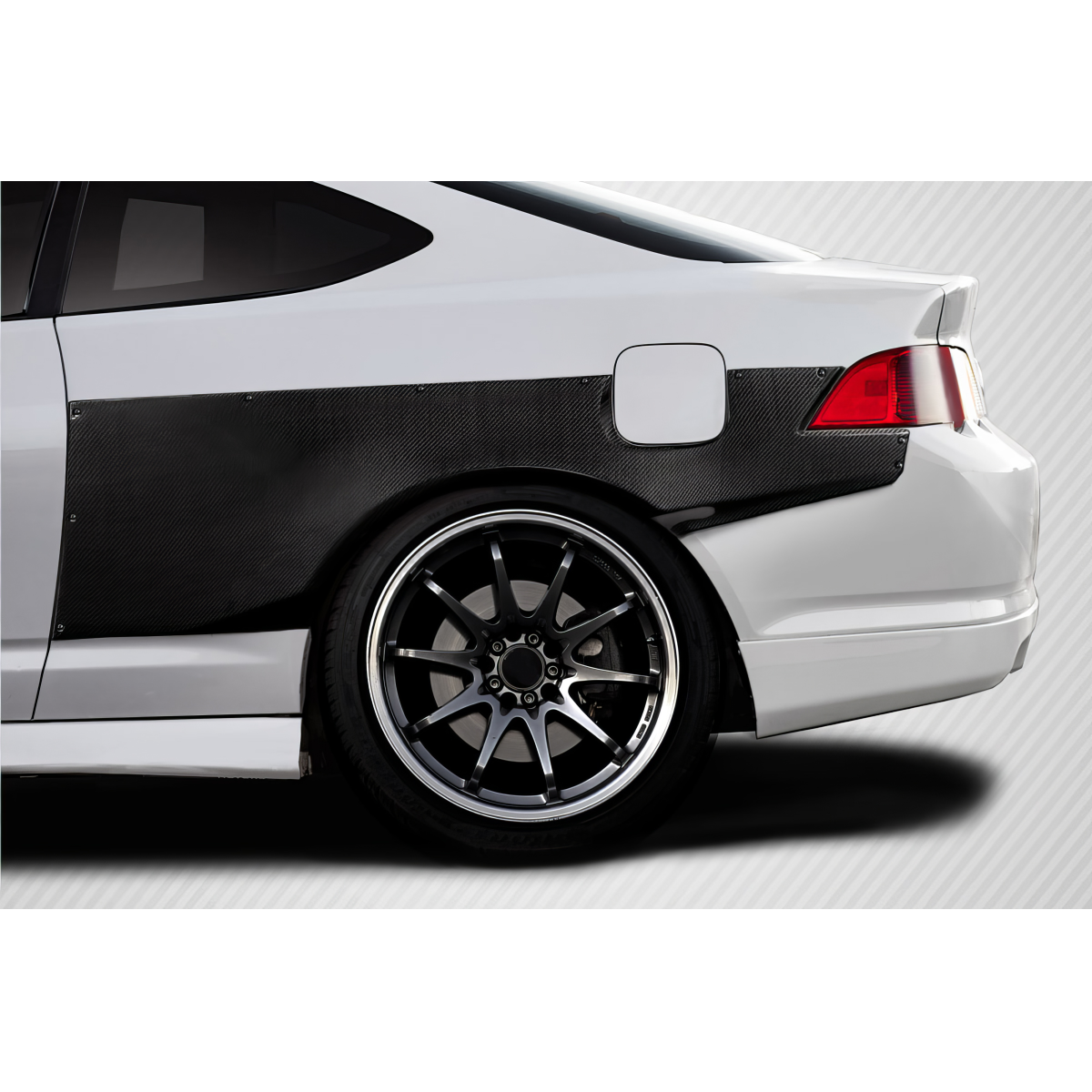 Modify your Acura RSX 2002 with our Exterior/Fenders - Image shows rear quarter view of vehicle