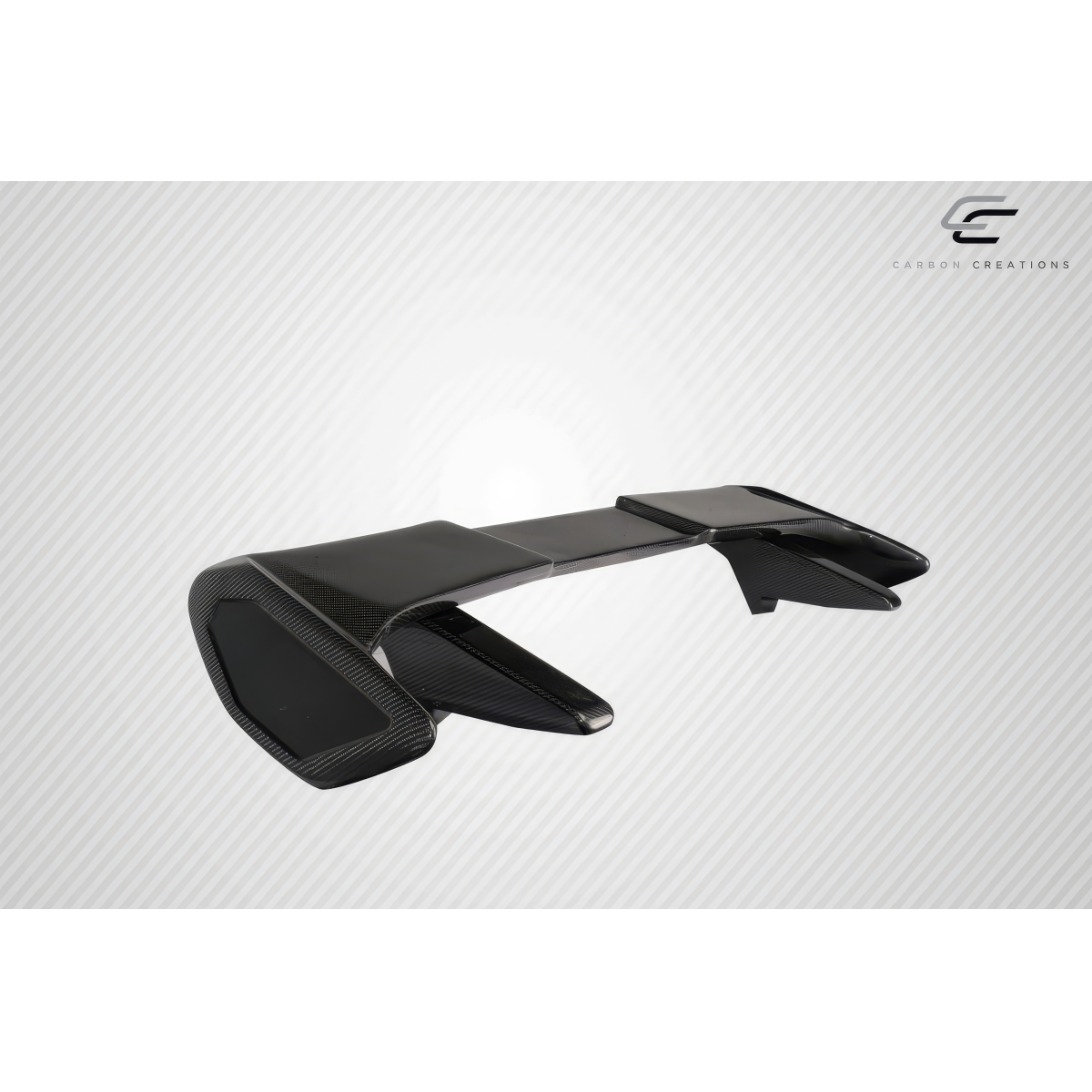 Modify your Hyundai Veloster 2012 with our Exterior/Wings - Angle shows top view of rear wing spoiler