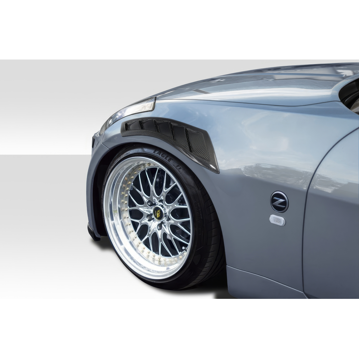 Modify your Nissan 350Z 2003 with our Exterior/Fenders - Angled view showing fender vent detail clearly