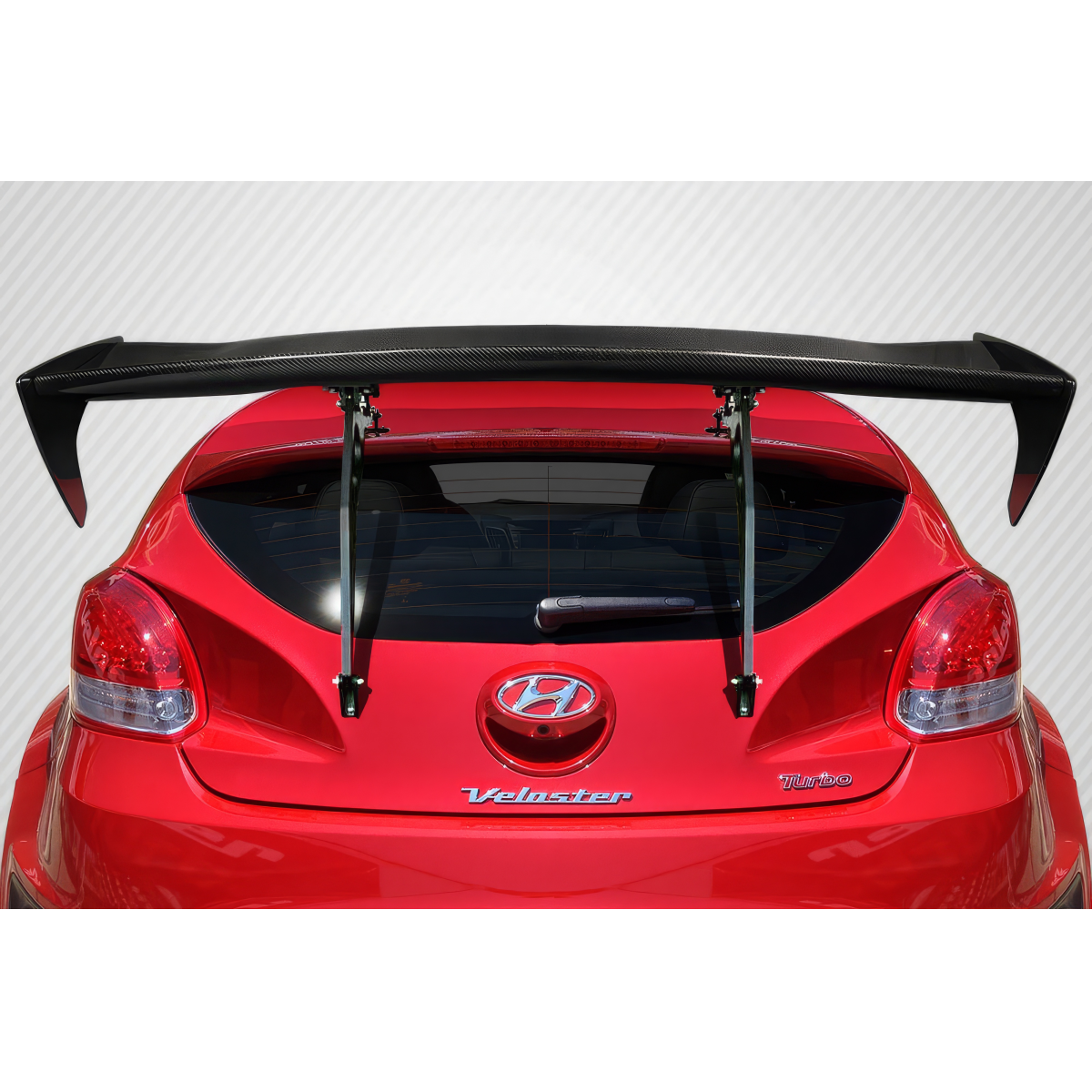 Modify your Hyundai Veloster 2012 with our Exterior/Wings - The rear wing is mounted at a slight upward angle