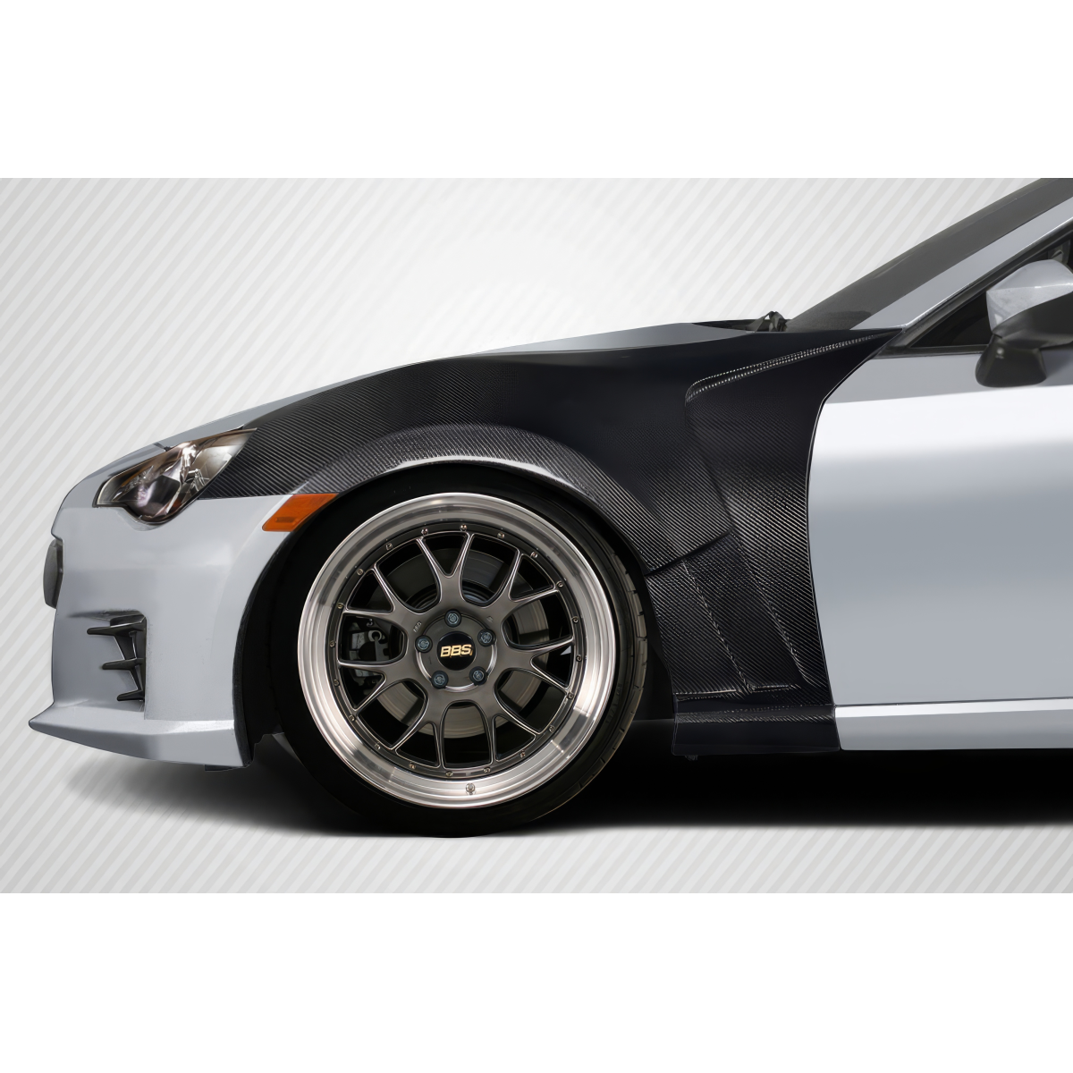 Modify your Subaru BRZ 2013 with our Exterior/Fenders - Side angle view of the car part
