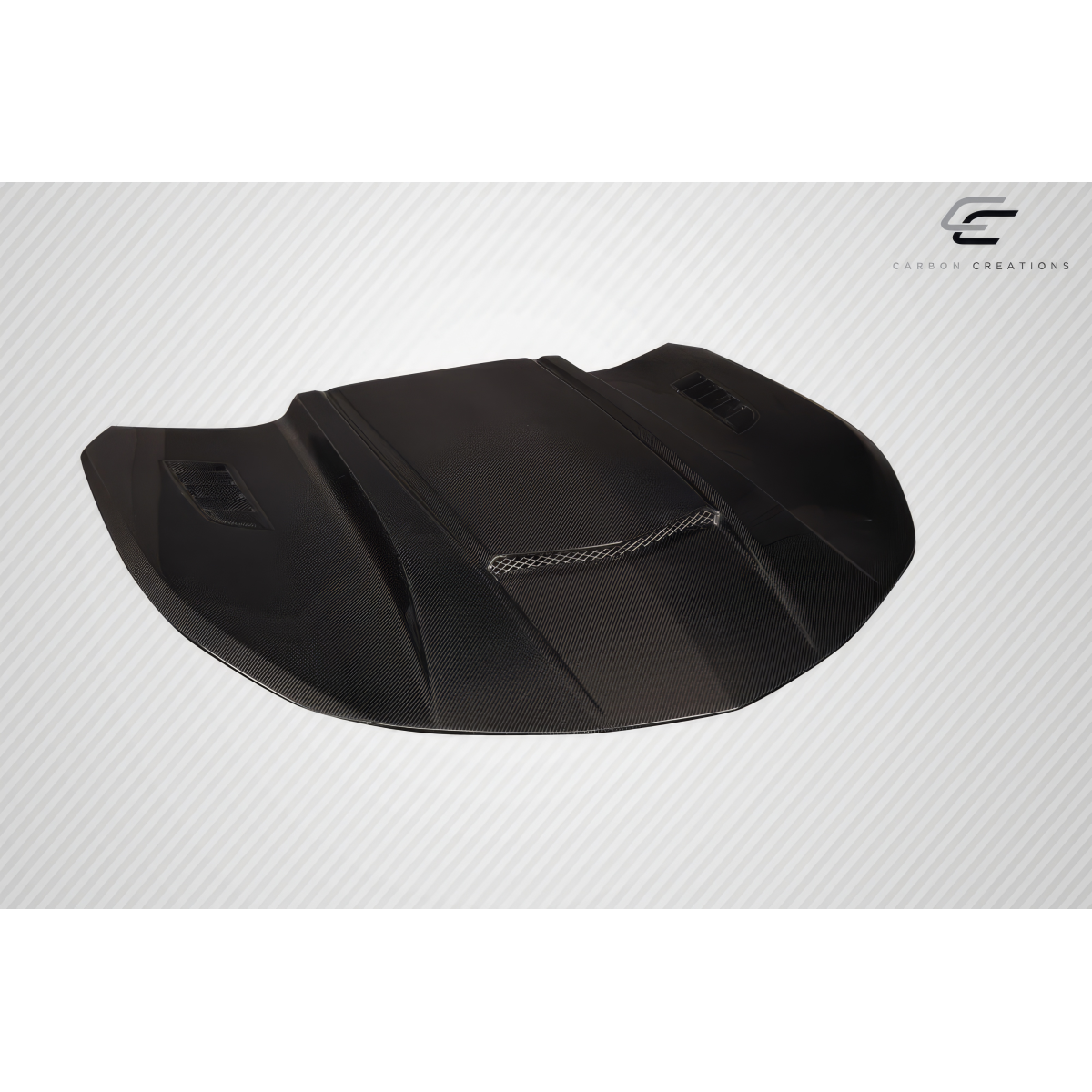 Modify your Chevrolet Camaro 2016 with our Exterior/Hoods - Seen from a slight overhead angle