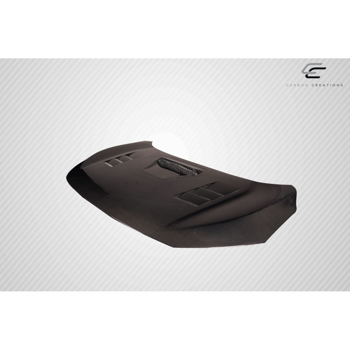 Modify your Honda Civic 2016 with our Exterior/Hoods - Part viewed at an angle from the side