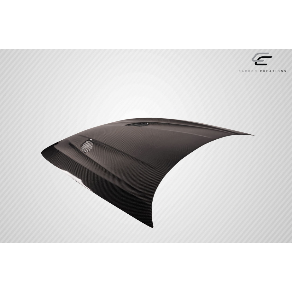 Modify your KIA Stinger 2018 with our Exterior/Hoods - Angled view showing the hood's design features