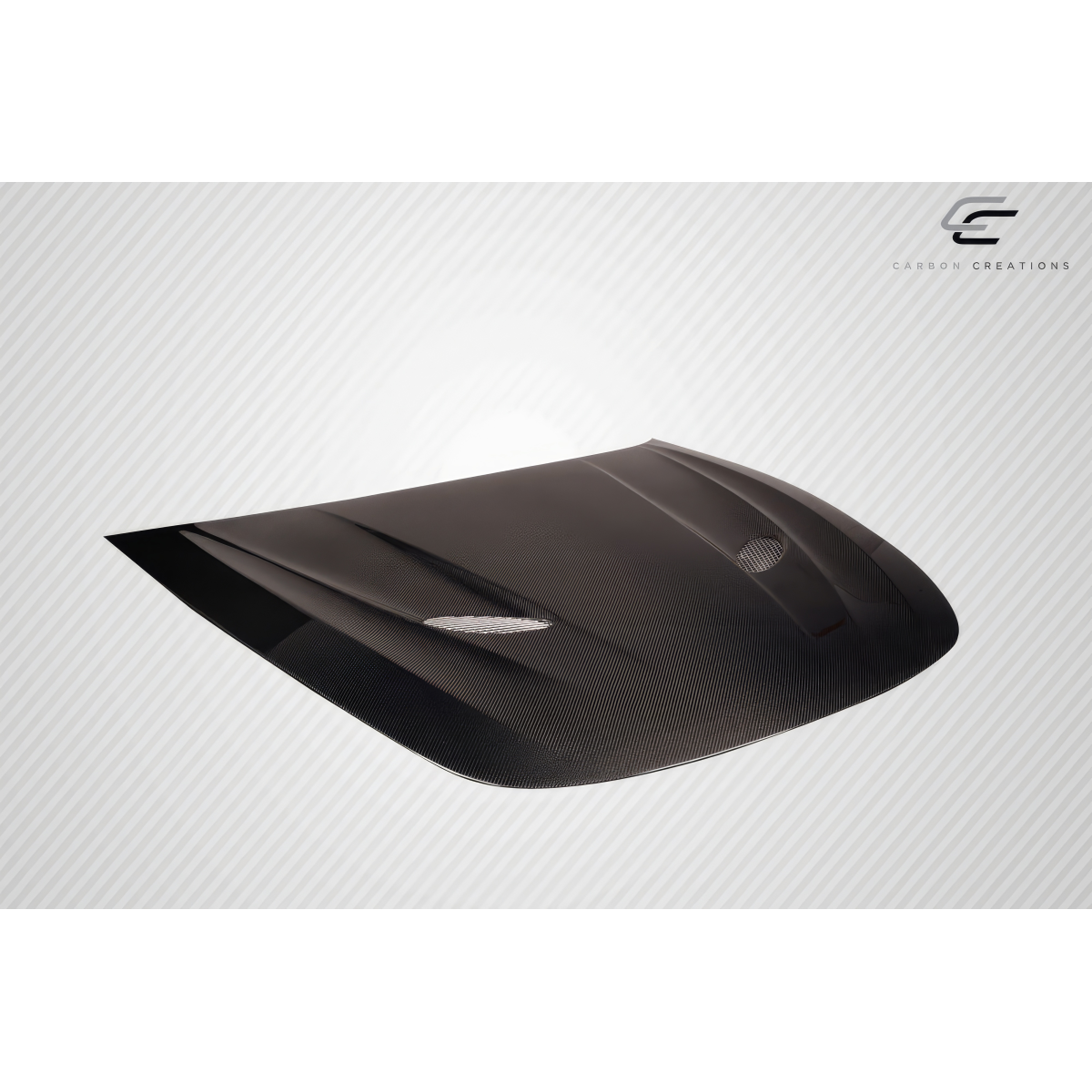 Modify your KIA Stinger 2018 with our Exterior/Hoods - Image shows the hood from a front angle