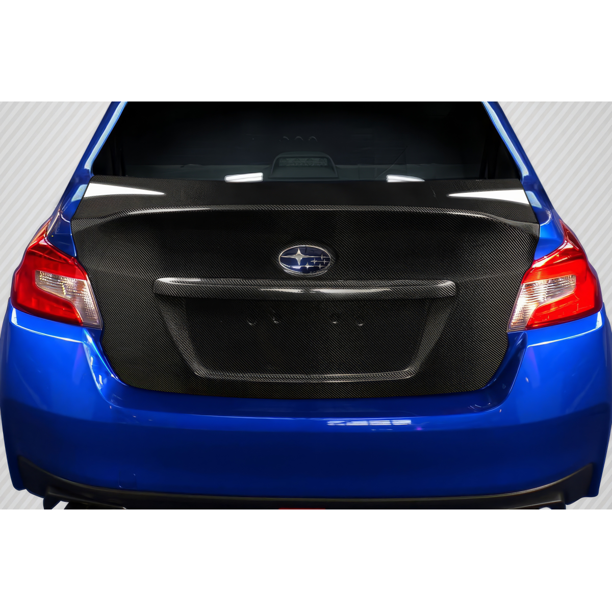 Modify your Subaru Impreza 2015 with our Exterior/Trunks - Rear view of trunk at a slight downward angle