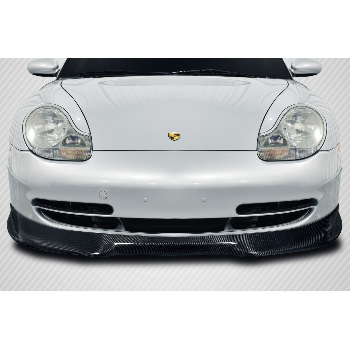 Modify your Porsche 911 1999 with our Exterior/Front Bumpers or Lips - Front view of the vehicle at a straight angle