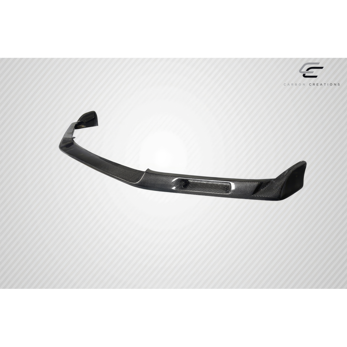 Modify your Honda Civic 2017 with our Exterior/Front Bumpers or Lips - Front view of the carbon fiber front lip spoiler