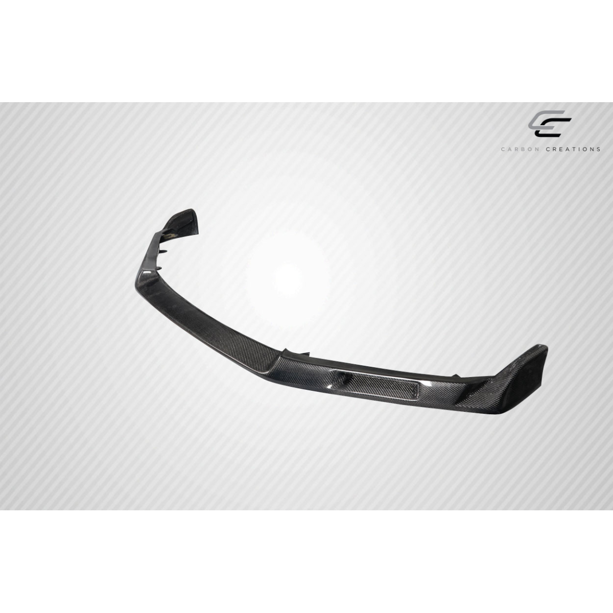 Modify your Honda Civic 2017 with our Exterior/Front Bumpers or Lips - Front view of the lip spoiler at a slight angle