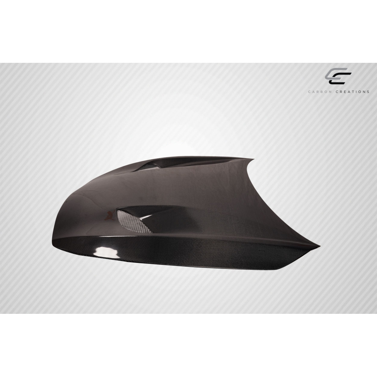 Modify your Infiniti Q60 2016 with our Exterior/Hoods - Angled view showcasing sleek hood design