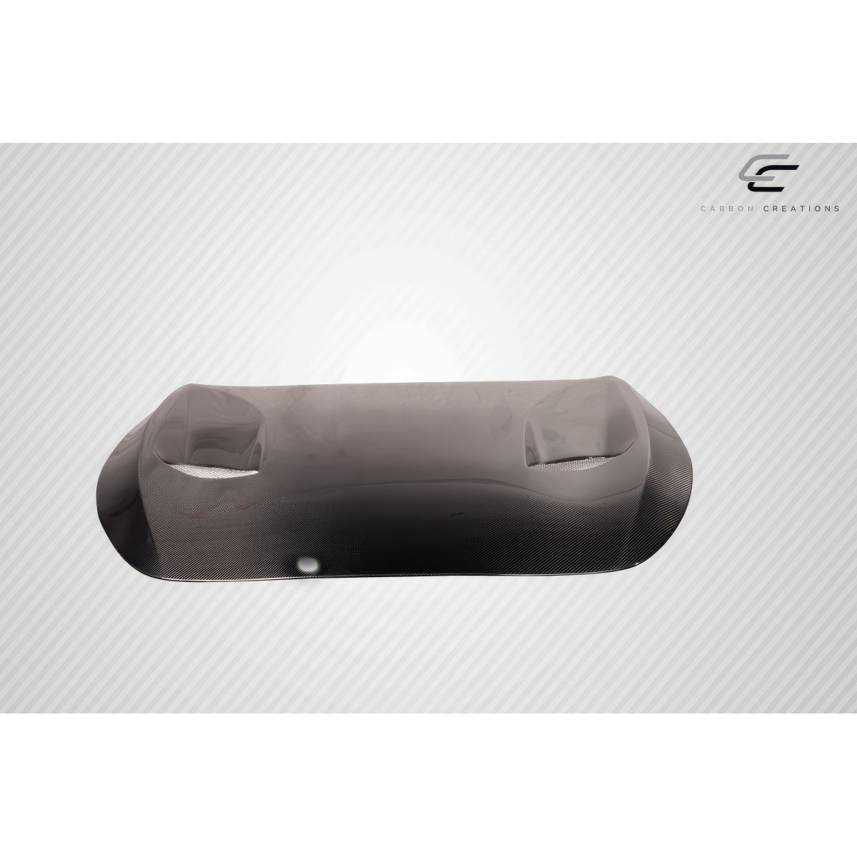 Modify your Infiniti Q60 2016 with our Exterior/Hoods - Front view at a slight angle from above