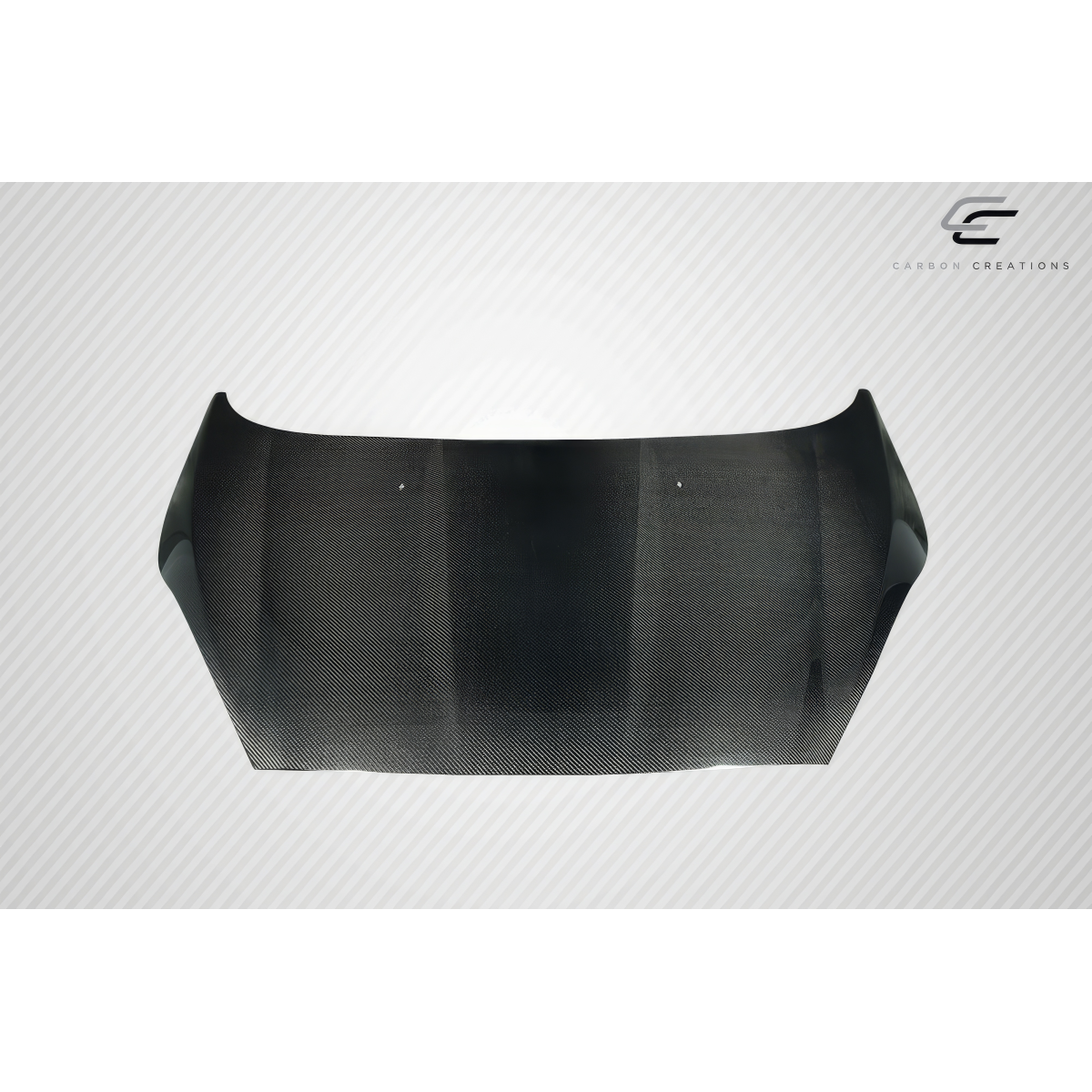 Modify your Ford Fiesta 2014 with our Exterior/Hoods - Front view of the carbon fiber hood part