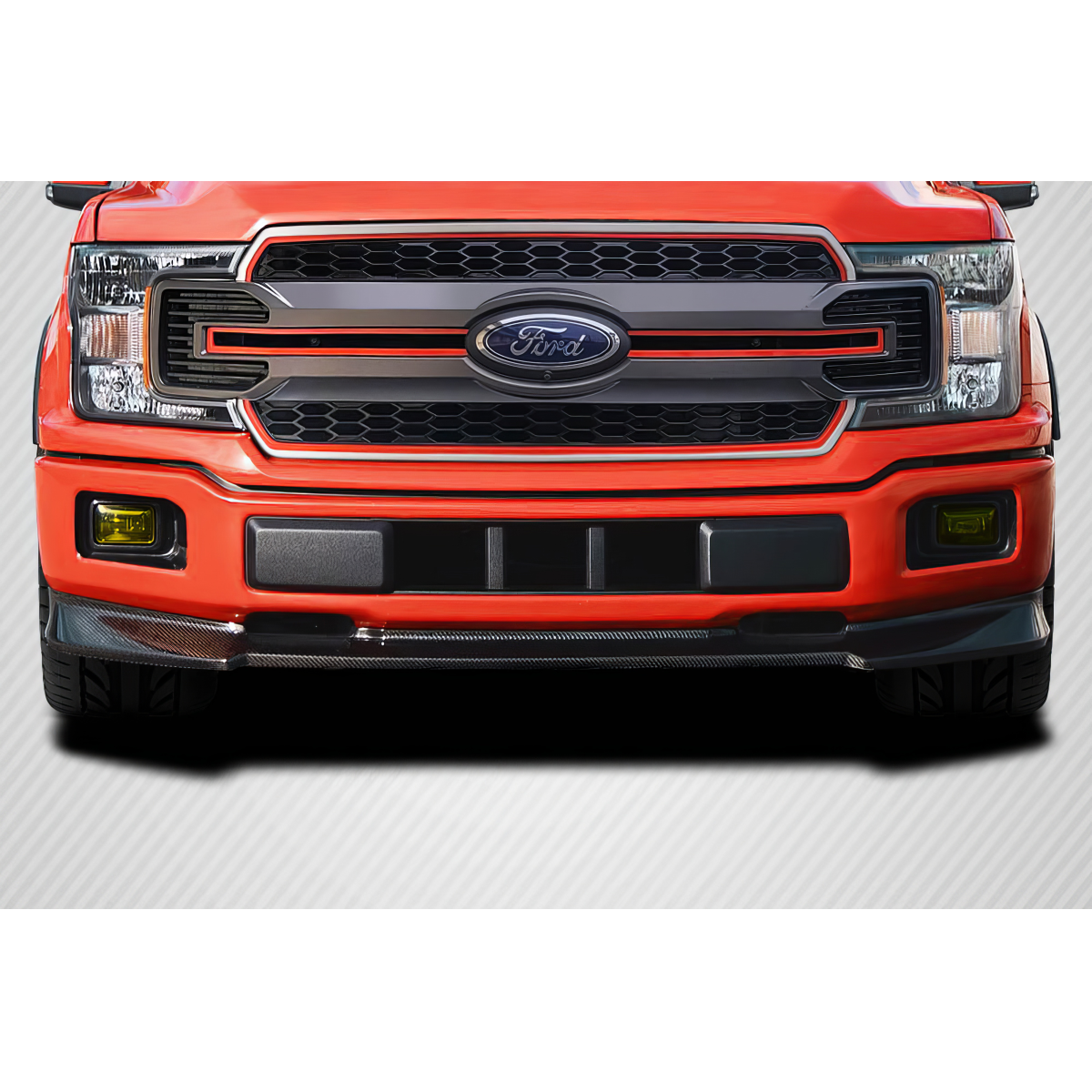 Modify your Ford F-150 2015 with our Exterior/Front Bumpers or Lips - Head-on view of the front bumper at eye level