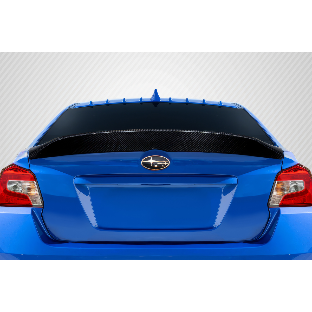 Modify your Subaru Impreza 2015 with our Exterior/Wings - Rear view angle of the Subaru Impreza