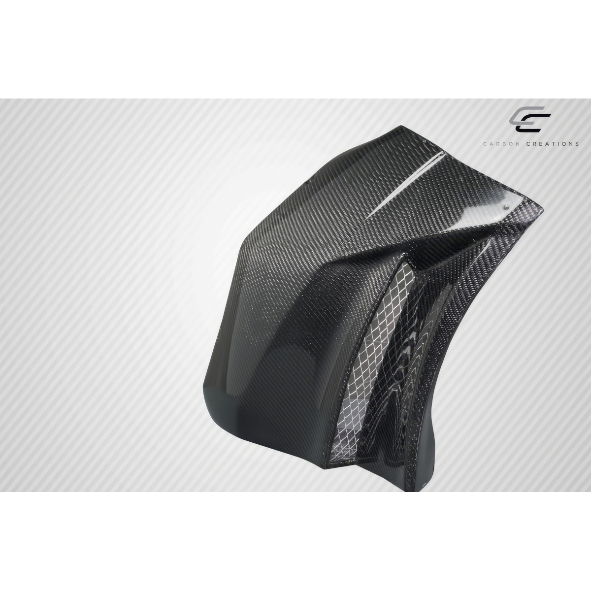 Modify your Subaru Impreza 2015 with our Exterior/Fenders - Angled view showcasing detailed carbon fiber design