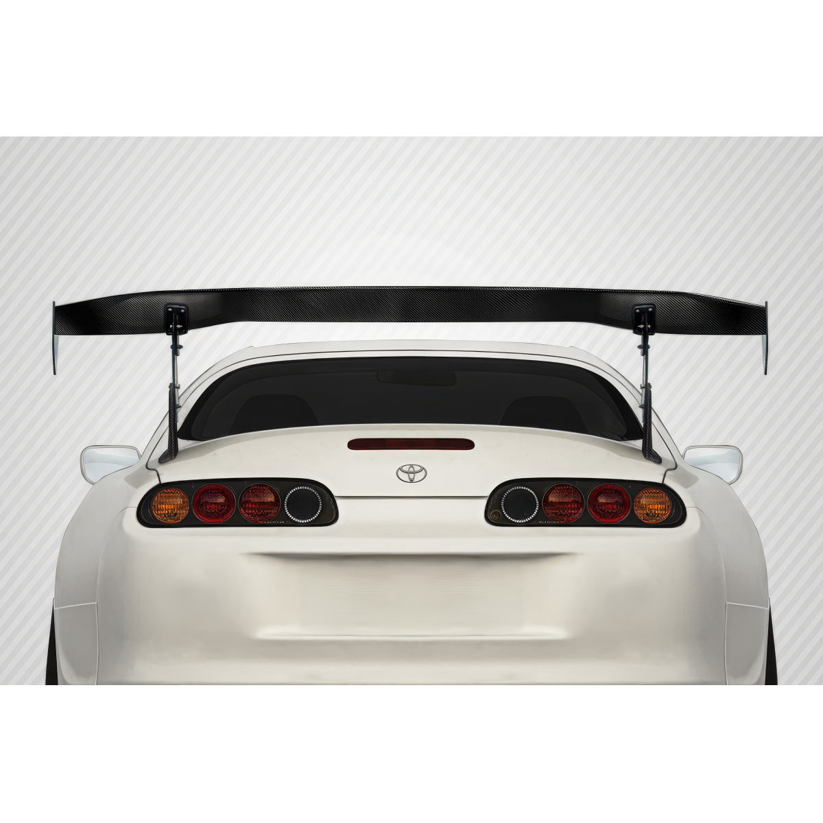 Modify your Toyota Supra 1993 with our Exterior/Wings - Image shows angle of rear wing at approximately 45 degrees