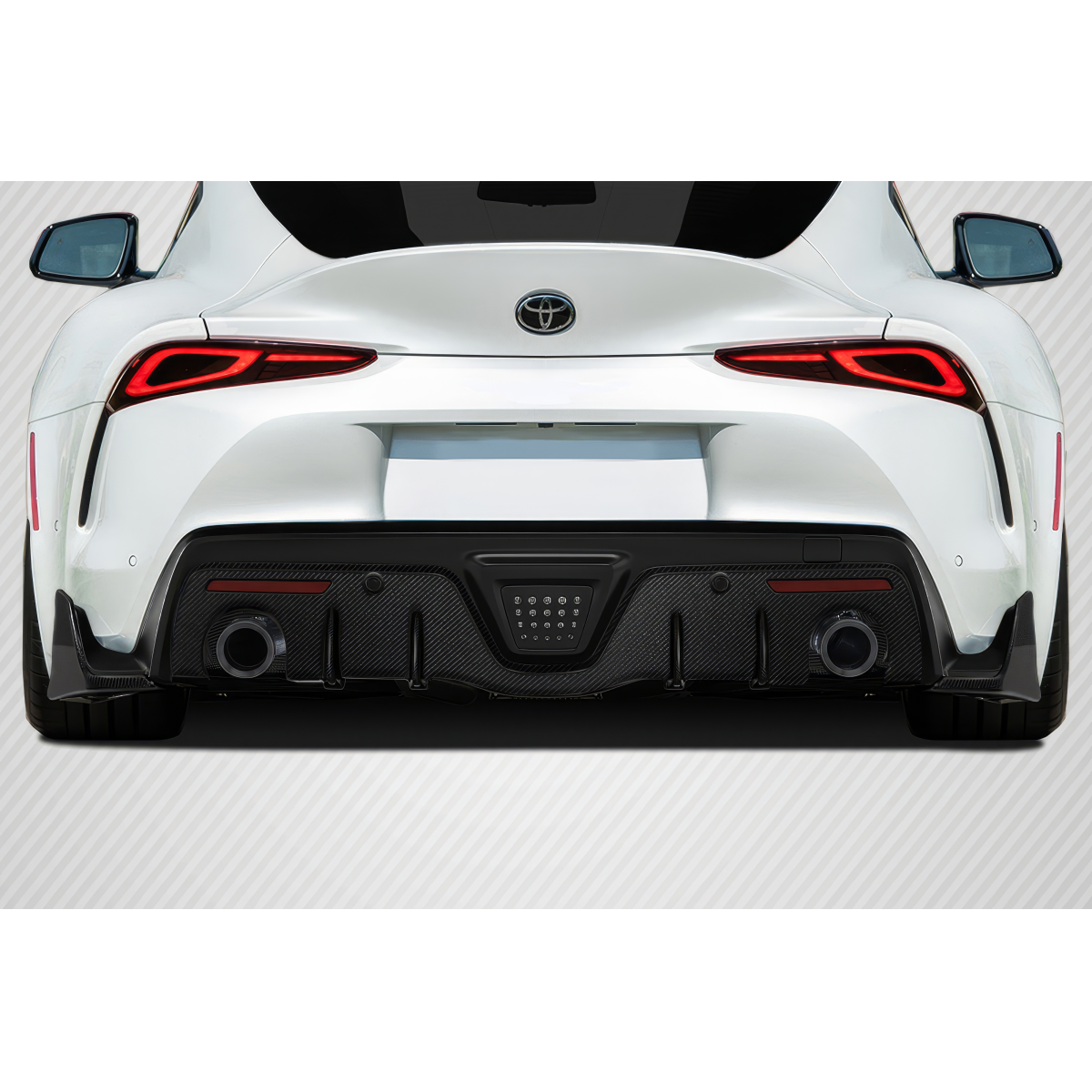 Modify your Toyota Supra 2019 with our Exterior/Diffusers - Rear view angle of the Toyota Supra diffuser