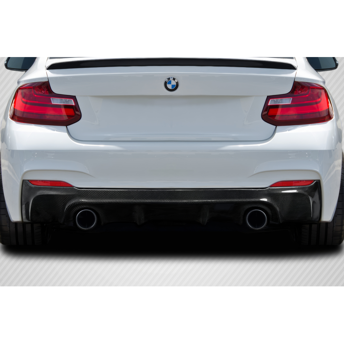 Modify your BMW 2-Series 2014 with our Exterior/Diffusers - Rear view angle showcasing diffuser design