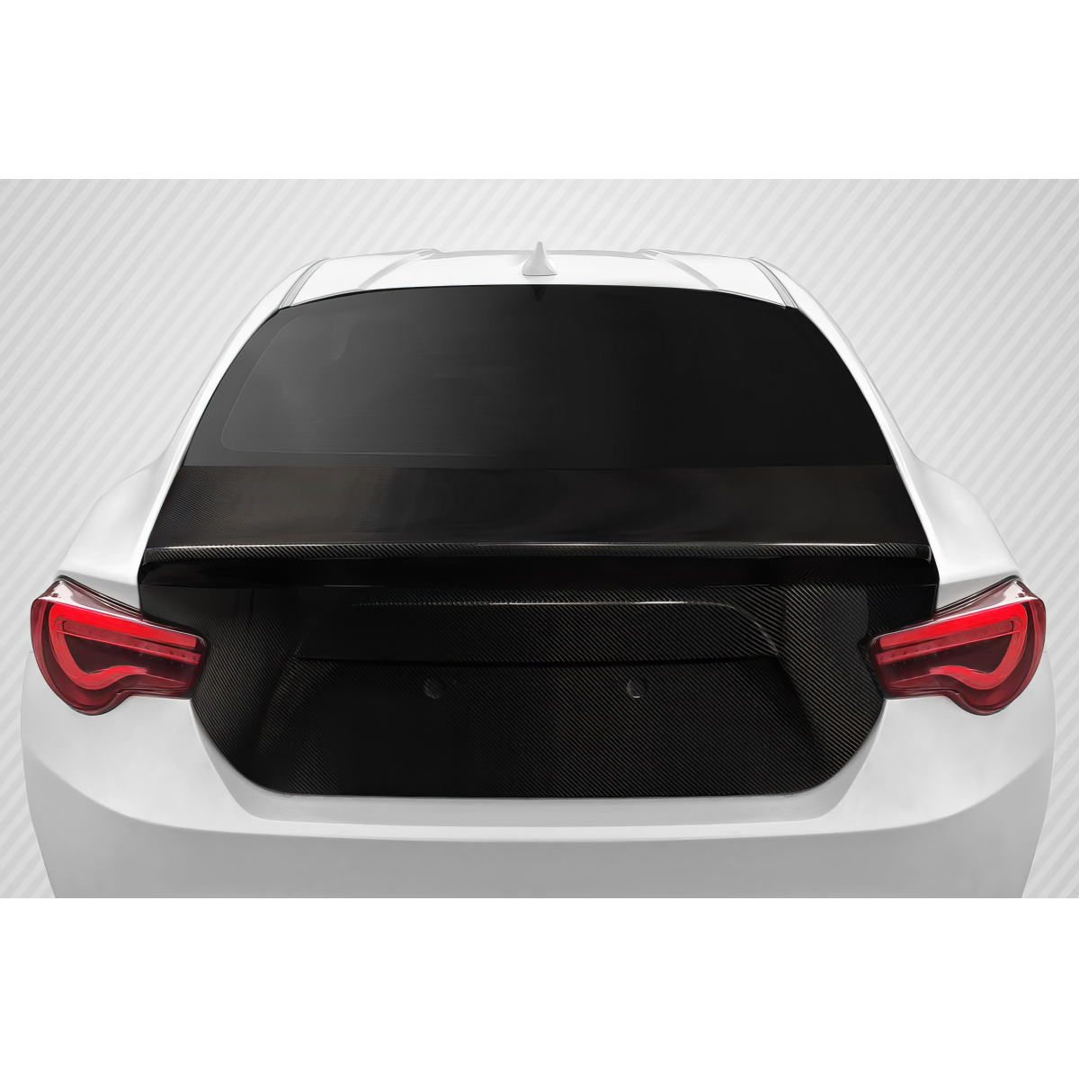 Modify your Subaru BRZ 2013 with our Exterior/Trunks - View from rear angle showcasing the trunk part