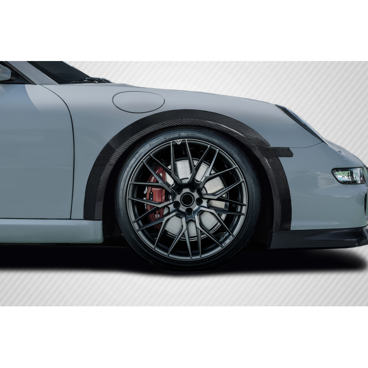 Modify your Porsche 911 2005 with our Exterior/Fenders - Part is viewed at a side angle showcasing fender