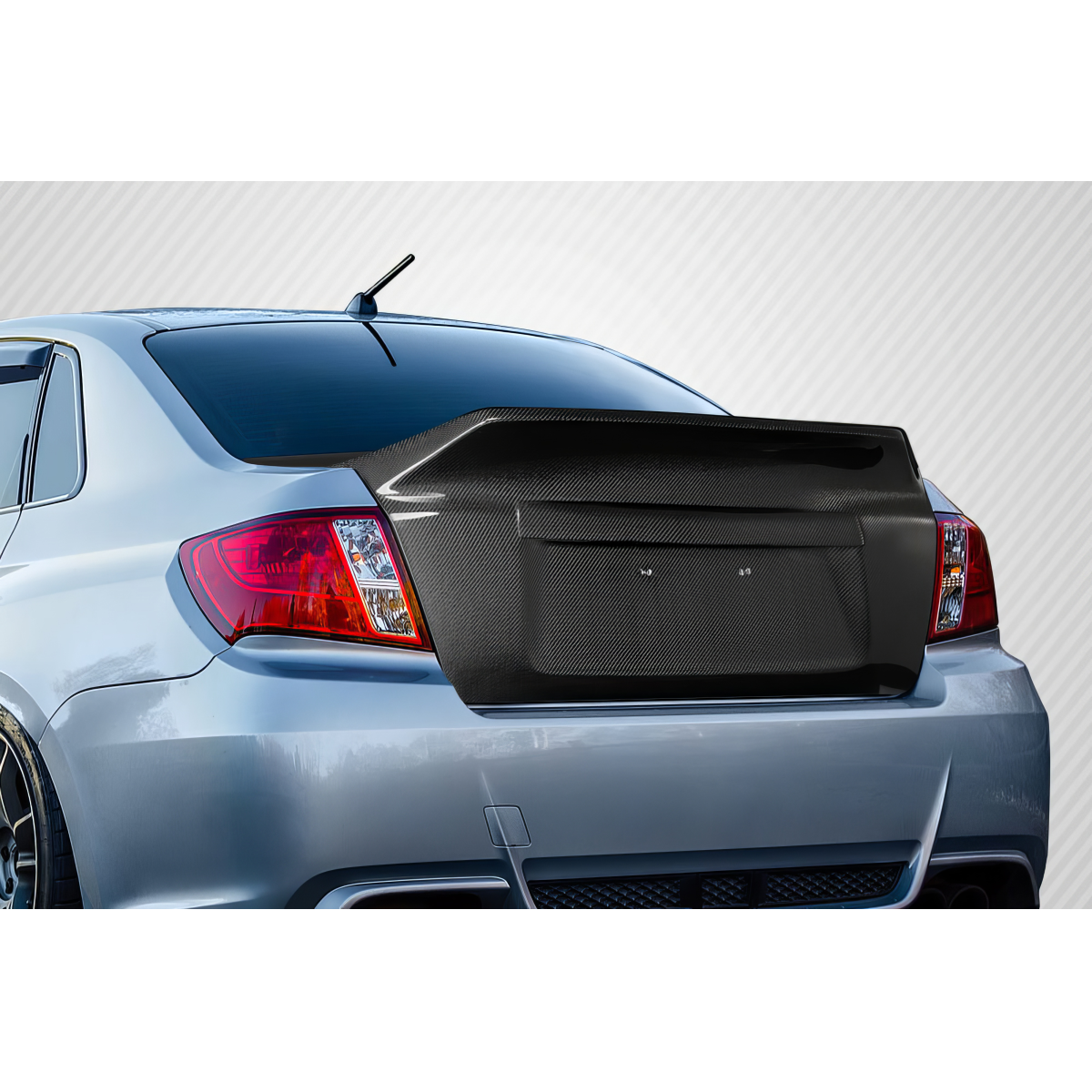 Modify your Subaru Impreza 2008 with our Exterior/Trunks - Rear view at a slight upward angle