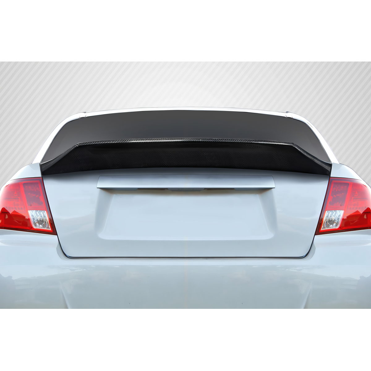 Modify your Subaru Impreza 2008 with our Exterior/Wings - Rear view at a slight upward angle