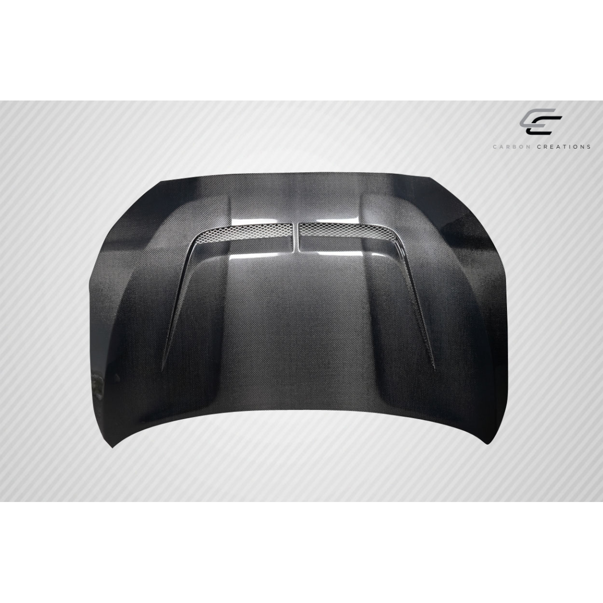 Modify your Hyundai Veloster 2019 with our Exterior/Hoods - Top down view of the carbon fiber hood