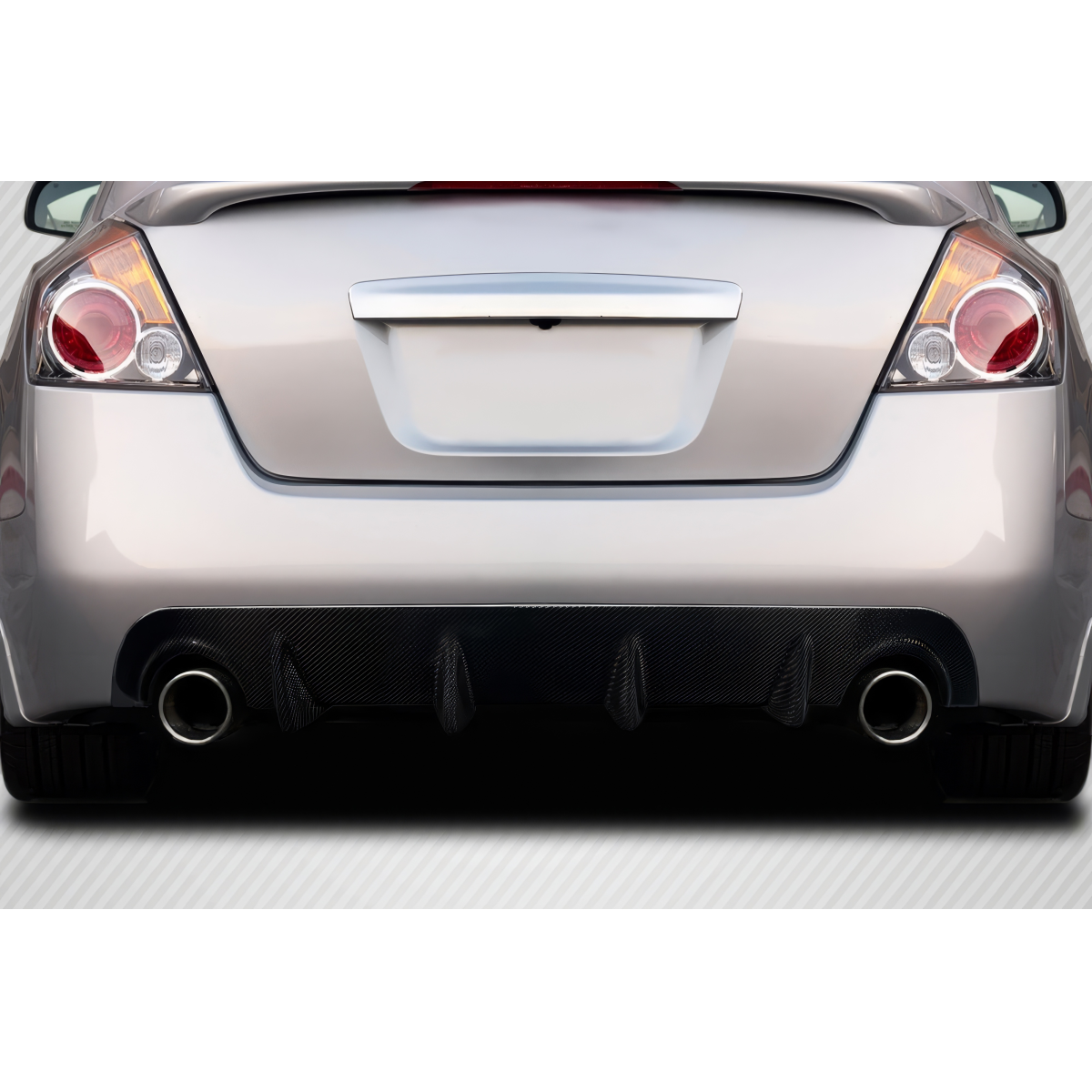 Modify your Nissan Altima 2007 with our Exterior/Diffusers - Rear angle view of a car part visible