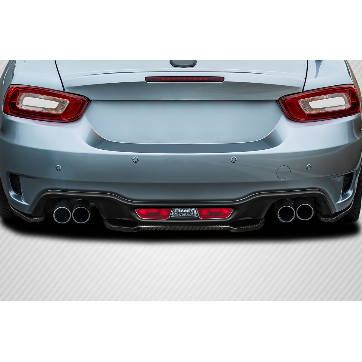 Modify your Fiat 124 Spider 2017 with our Exterior/Other Exterior - Image shows rear view at a slightly low angle