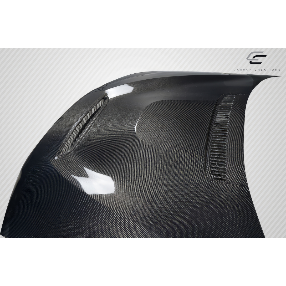 Modify your BMW 3-Series 2000 with our Exterior/Hoods - Angled view from above and slightly to the side