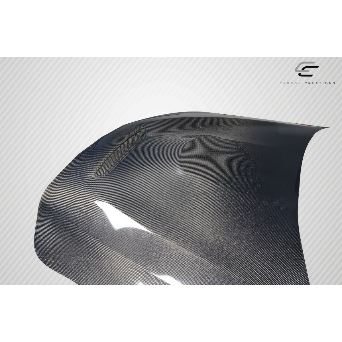 Modify your BMW 5-Series 2004 with our Exterior/Hoods - Part shown at a slight angle from above