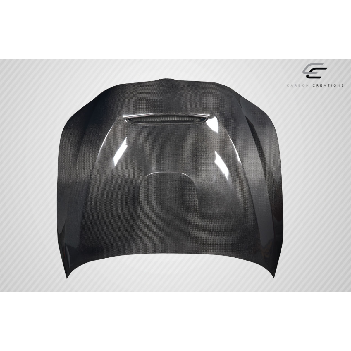 Modify your BMW 5-Series 2004 with our Exterior/Hoods - Top down view of the car hood part