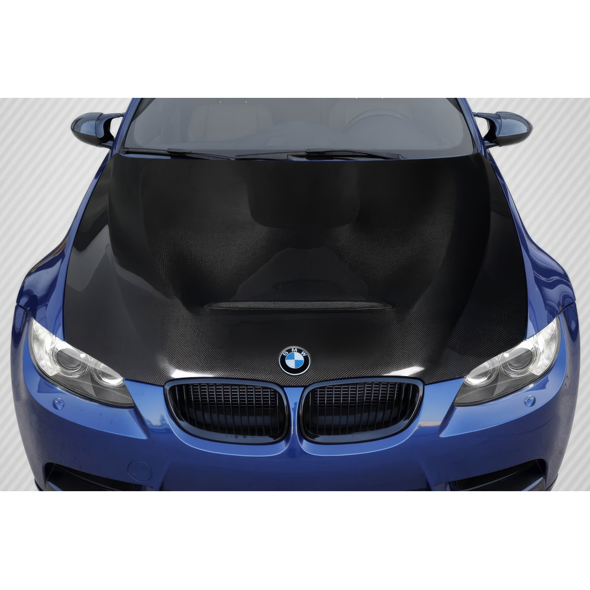 Modify your BMW 3-Series 2006 with our Exterior/Hoods - View from above at a slight angle