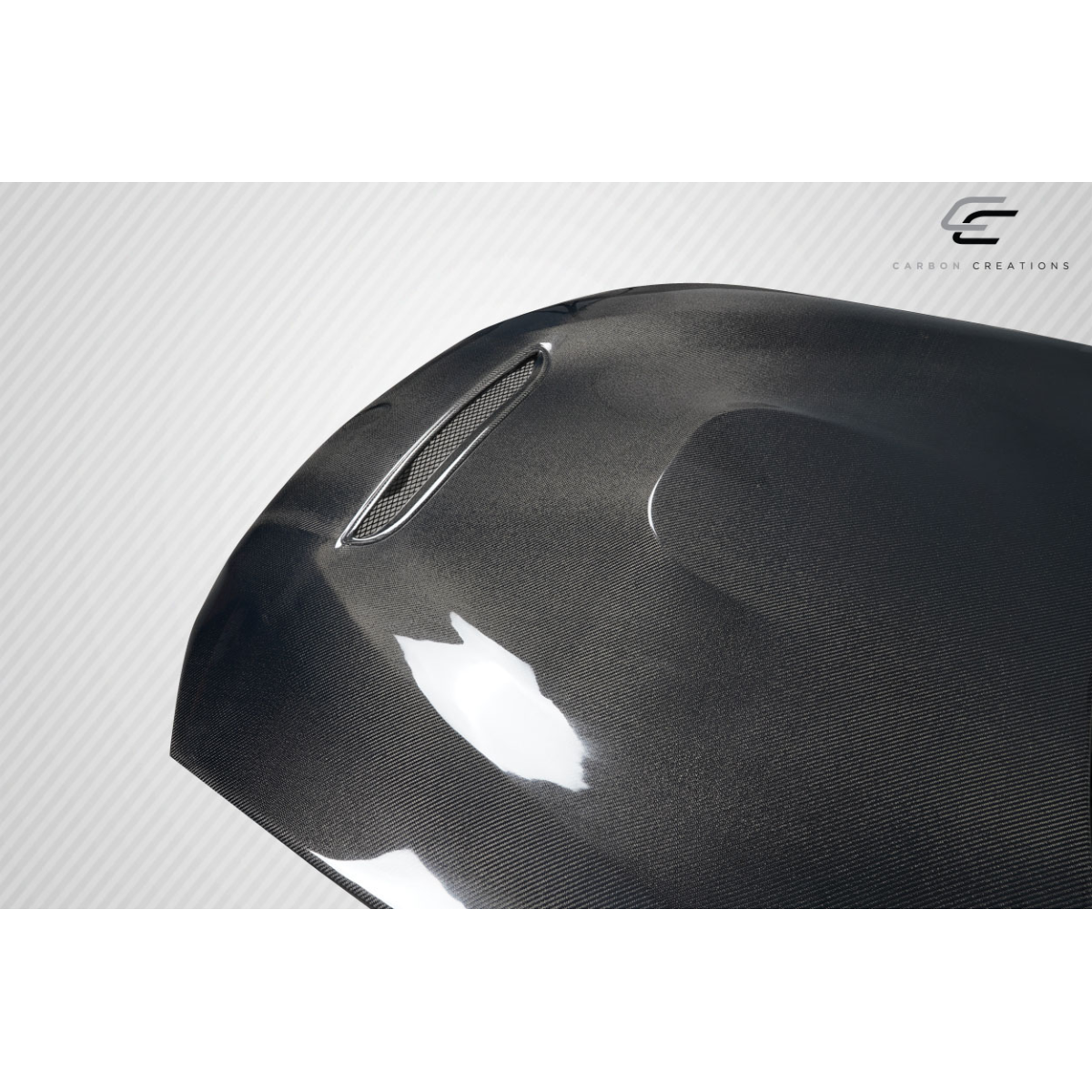 Modify your BMW 3-Series 2007 with our Exterior/Hoods - Top angle view of carbon fiber hood