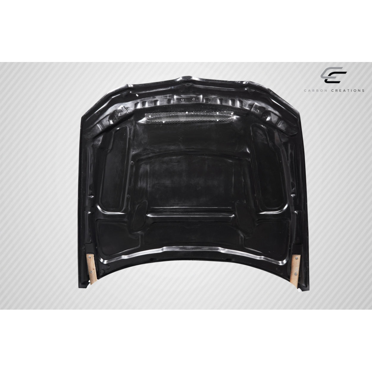 Modify your BMW 3-Series 2007 with our Exterior/Hoods - Top down view of carbon fiber hood