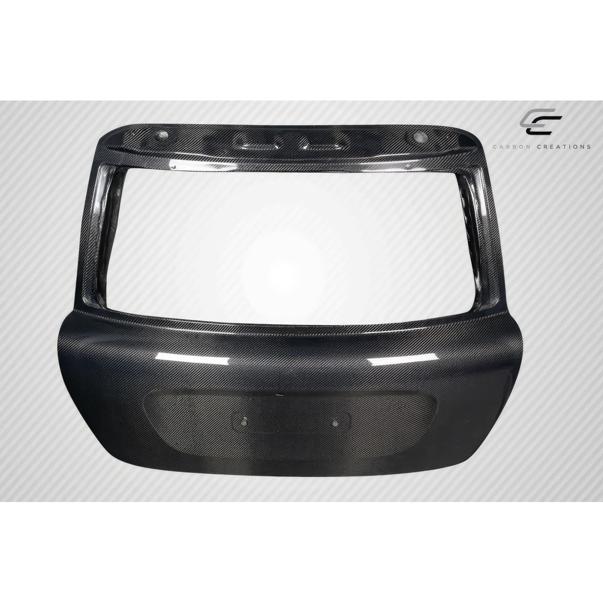 Modify your Mini Cooper 2007 with our Exterior/Trunks - Part shown from a frontal and slightly top angle