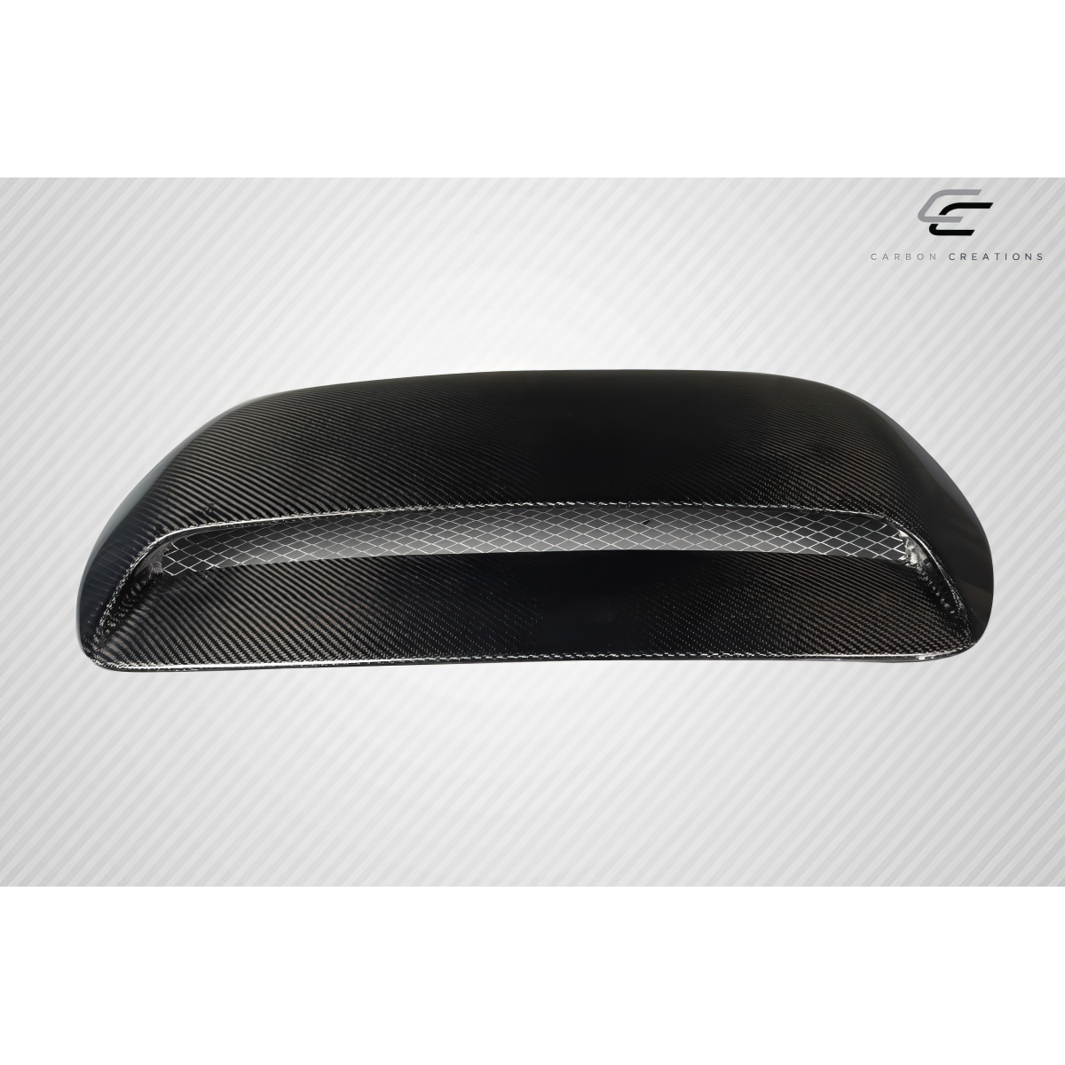 Modify your Subaru Legacy 2005 with our Exterior/Hoods - Top view of the carbon fiber hood scoop