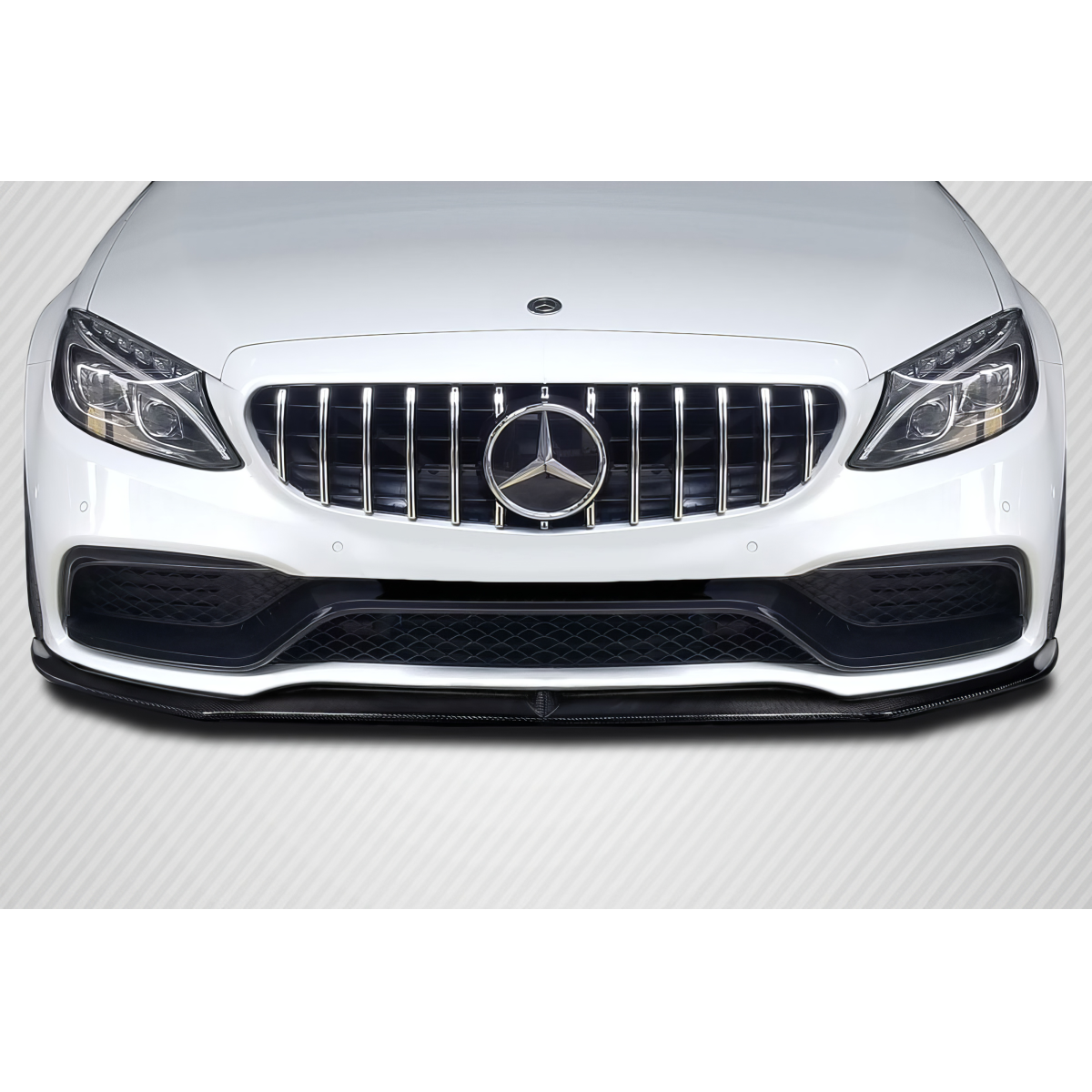 Modify your Mercedes-Benz C300 2015 with our Exterior/Front Bumpers or Lips - Front view of car at eye level angle