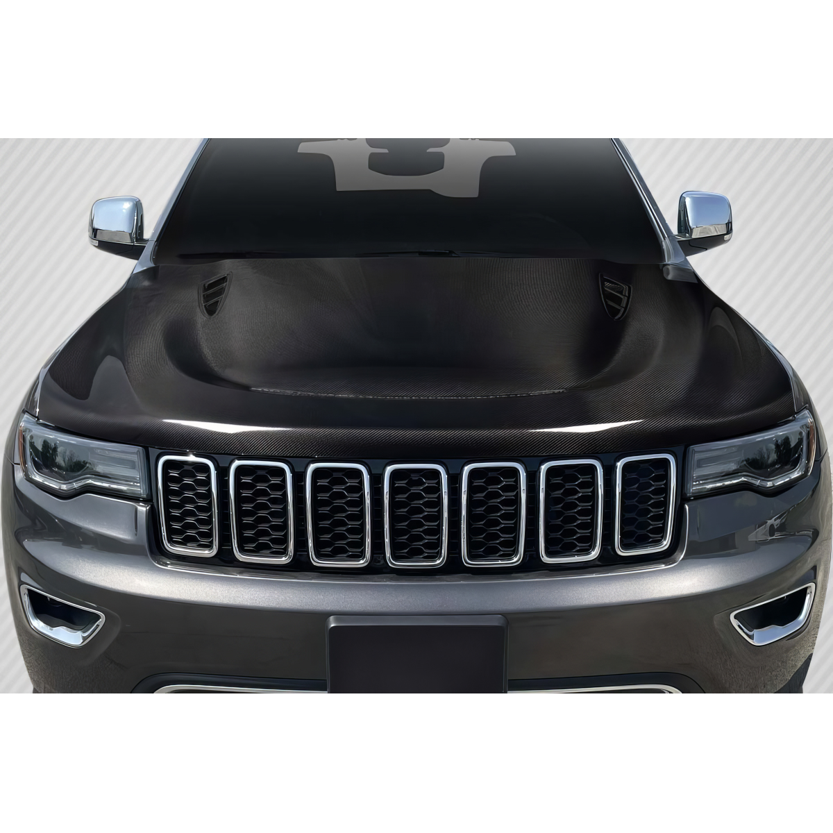 Modify your Jeep Cherokee 2011 with our Exterior/Hoods - Front angle view of Jeep Grand Cherokee hood