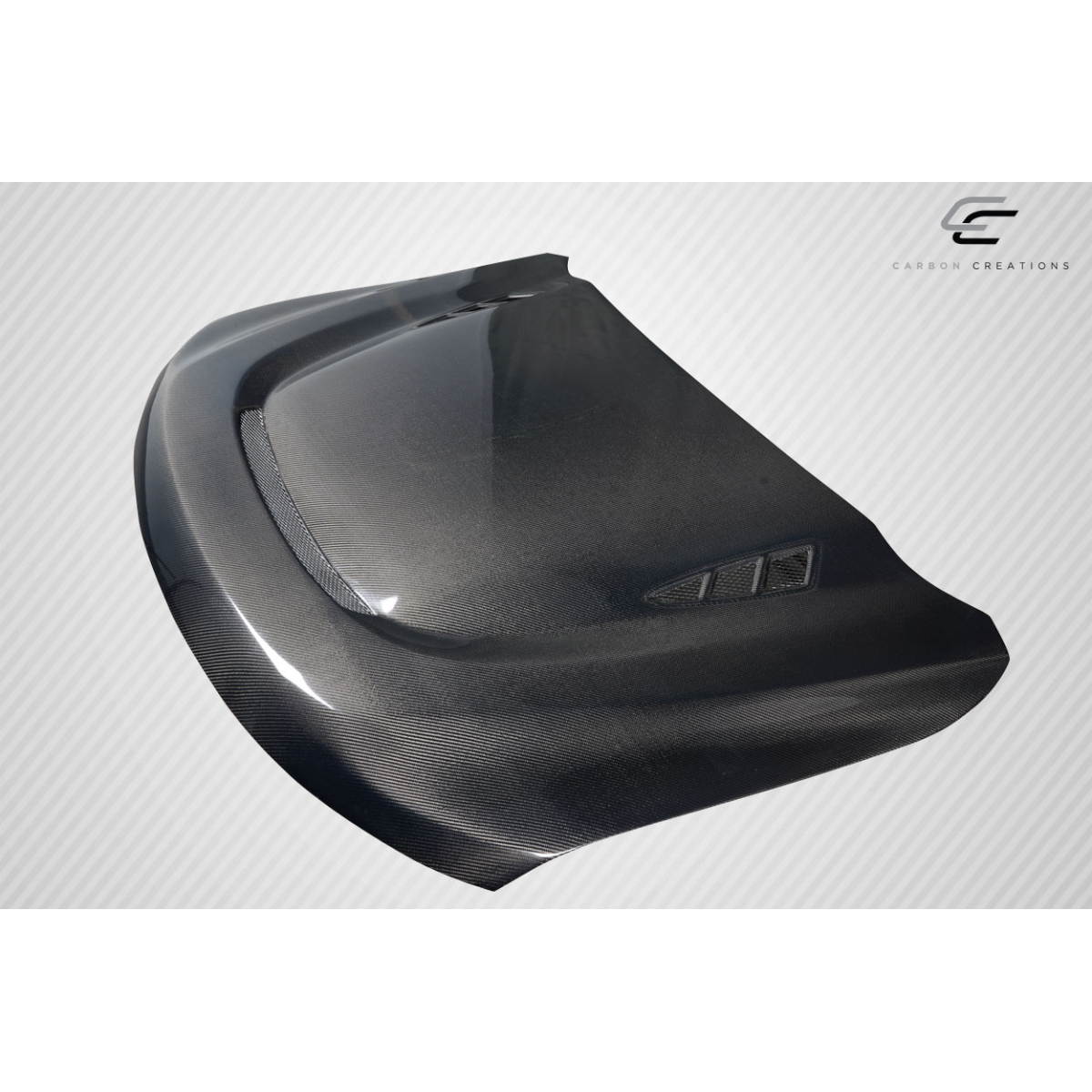 Modify your Jeep Cherokee 2011 with our Exterior/Hoods - Part seen from slightly elevated front angle