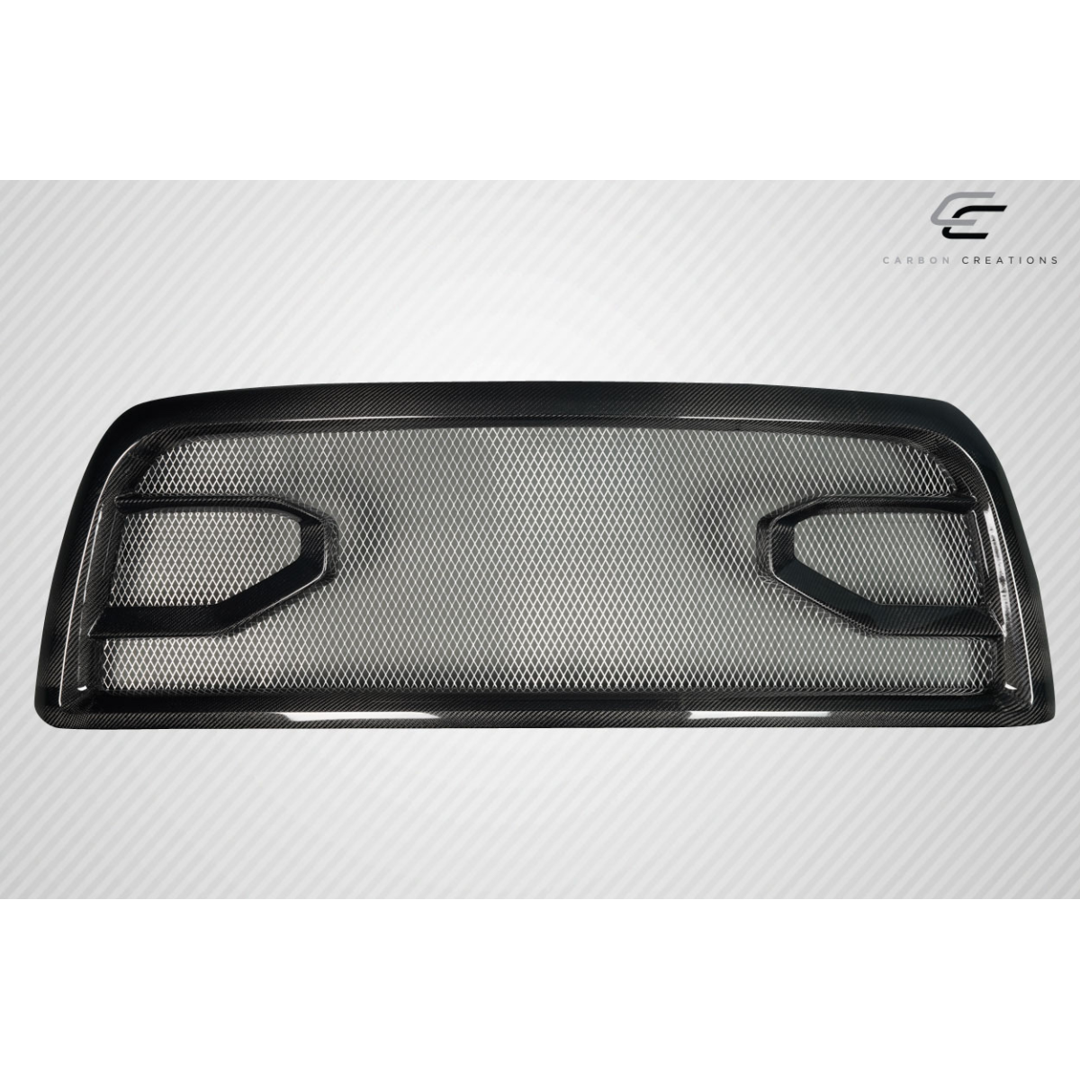 Modify your Dodge Ram 2009 with our Exterior/Grilles - Part is shown from a straight frontal angle