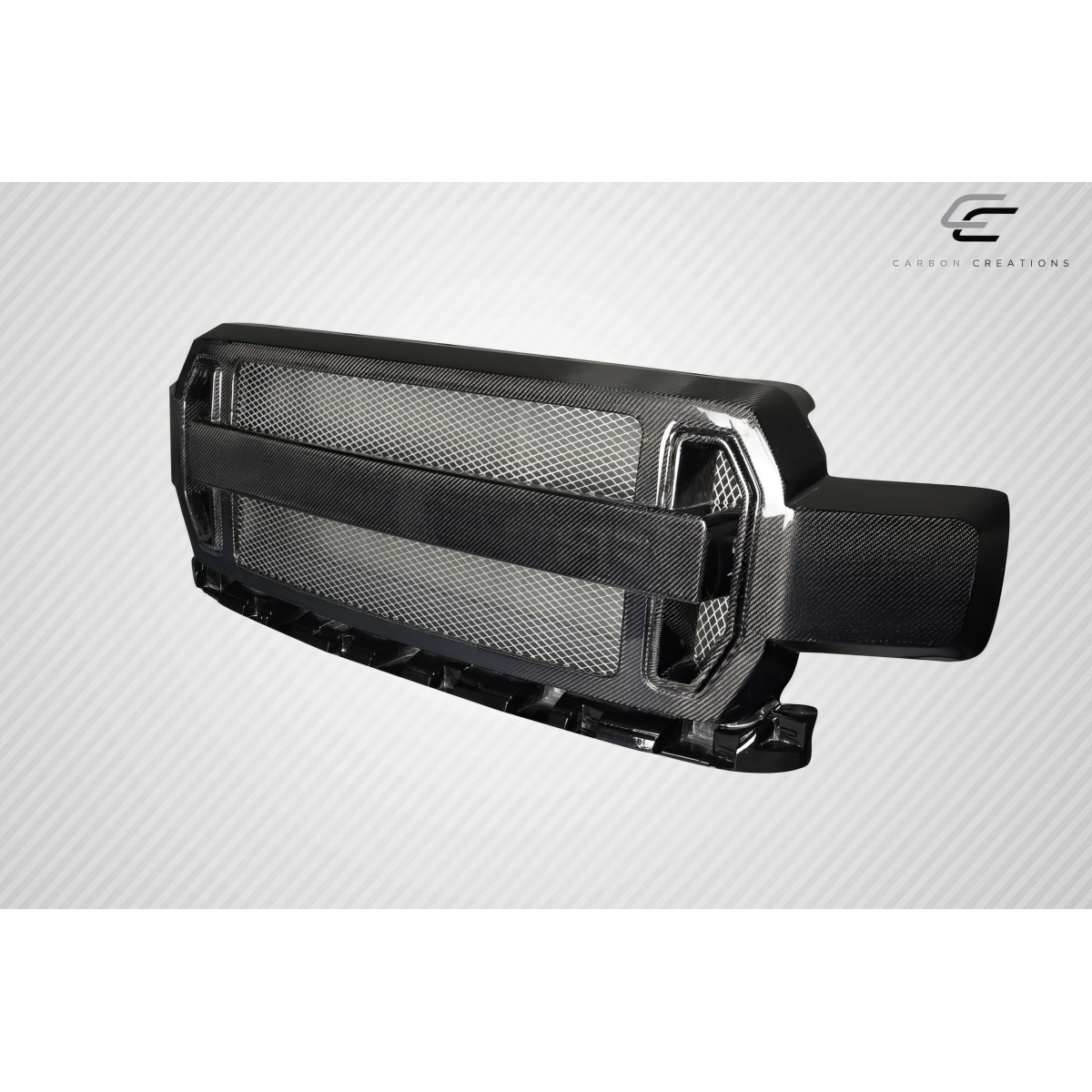 Modify your Ford F-150 2018 with our Exterior/Grilles - Part is shown from a slight angle from the front