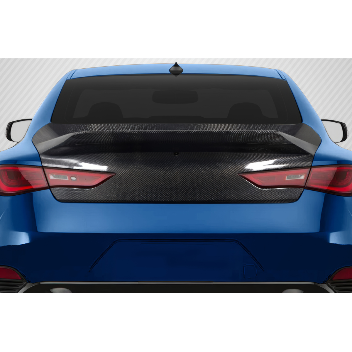 Modify your Infiniti Q60 2017 with our Exterior/Trunks - Visible from rear perspective at eye level