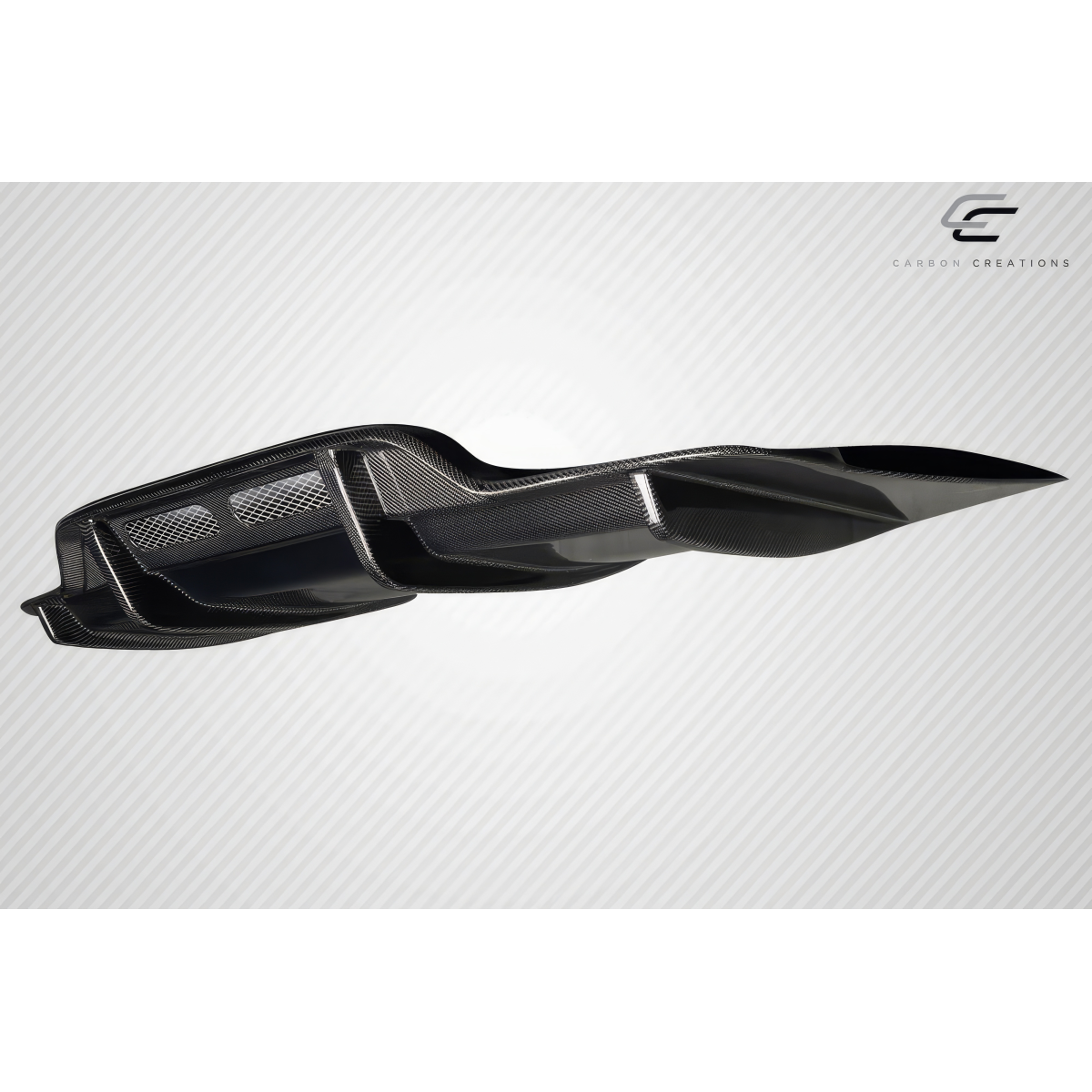 Modify your Mercedes-Benz C300 2015 with our Exterior/Diffusers - Side view angle of rear diffuser part