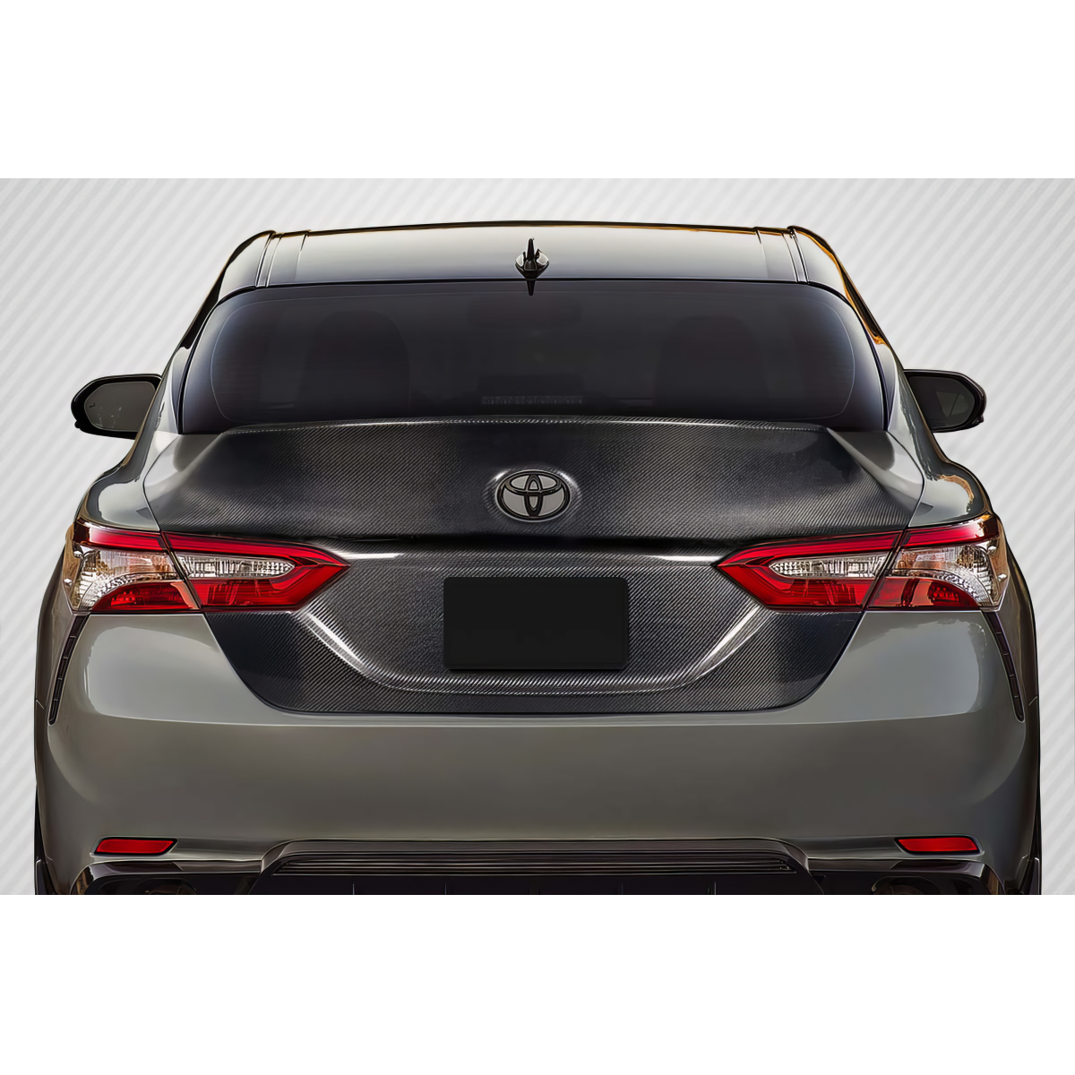 Modify your Toyota Camry 2018 with our Exterior/Trunks - Rear view of trunk at a slight angle