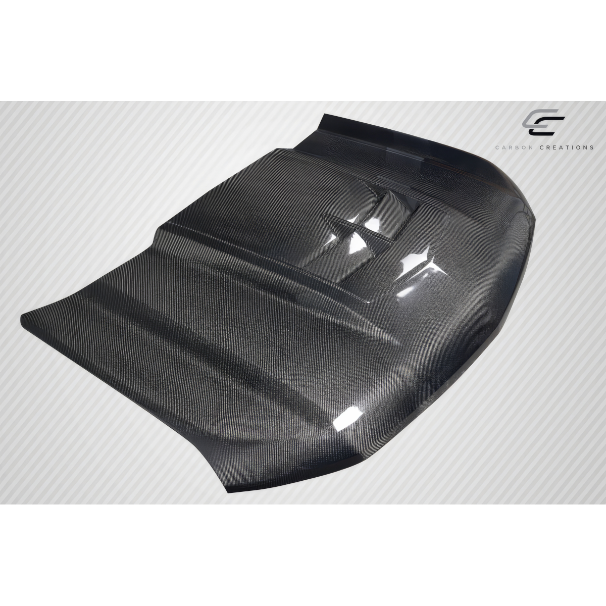 Modify your Chevrolet Silverado 1500 2019 with our Exterior/Hoods - Part viewed from a slight top angle